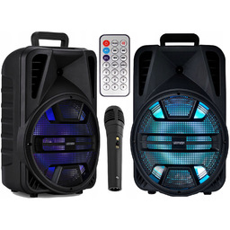 Mocna Kolumna Głośnikowa Estradowa Bluetooth Usb Led Akumulator