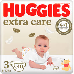 Huggies Extra Care, pieluchy, Disney, rozmiar 3, 6-10