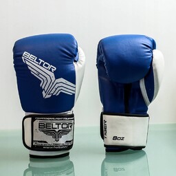 Beltor platinium fighter rękawice bokserskie Tiger 8oz niebieski