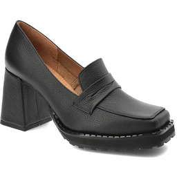 Exquisite Czarne Półbuty Eleganckie Skórzane Buty Damskie