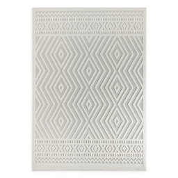 Eurofirany Dywan 120x170 Didar 4 ornamenty srebrny kremowy