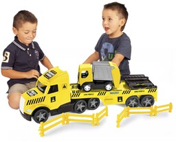 Wader 36440 - Magic Truck niskopodwoziowa z wózkiem