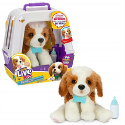 Little Live Pets Piesek z transporterkiem zabawka Interaktywna