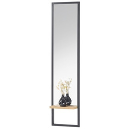 Lustro w ramie czarnej 30 x 125 cm
