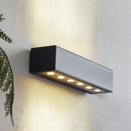 Zewnętrzna Lampa Lucande, Selim, czarny, aluminium, nowoczesny