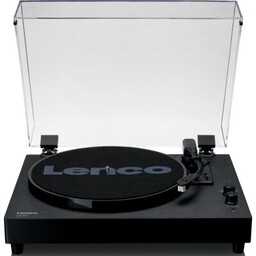 LENCO Gramofon LS-60BK Czarny, Półautomatyczny, Napęd paskowy, Wbudowane