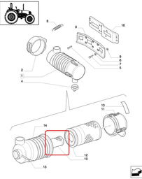 FILTR POWIETRZA WEWNĘTRZNY NEW HOLLAND CASE STEYR 87569533