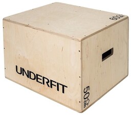 Skrzynia Drewniana Plyometryczna Underfit 60X50X40 Cm
