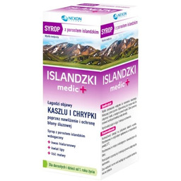 Islandzki Medic+ Syrop z porostem islandzkim, 125 ml