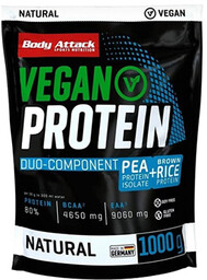 BODY ATTACK Vegan Protein - 1000g - Natural