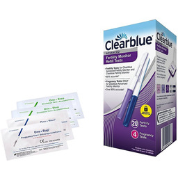 CLEARBLUE testy owulacyjne i ciążowe 20+4 +4p