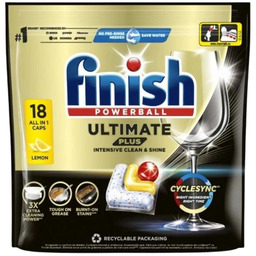 Finish Ultimate Plus Kapsułki Do Zmywarki Lemon 18
