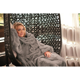 Matex Koc z rękawami TV 150x210 Kangoo grafitowy