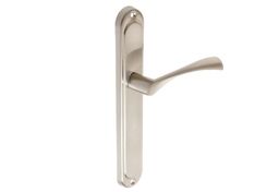 Klamka drzwiowa B-Harko Salix bez przebicia nikiel satyna