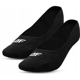 4F, Skarpetki damskie stopki, czarne, rozmiar 35-38, 2