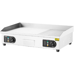 VEVOR KOMERCYJNY GRILL ELEKTRYCZNY 4400W PÓŁPŁASKI GRILL BLATOWY