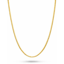 Łańcuszek Srebrny Pozłacany Kostka Wenecjana 1,20 mm pr