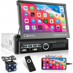 Samochodowe radio Hikity Single 1 Din 7-cal wysuwany