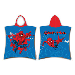 Jerry Fabrics Poncho dla dzieci 50x115 Spider-man Webshot