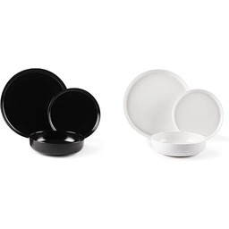 Excelsa Nordic zestaw obiadowy 12-częściowy, ceramiczny, biały