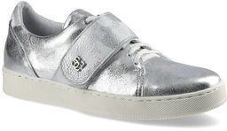 Simen Srebrne Sneakersy Damskie Modne Półbuty