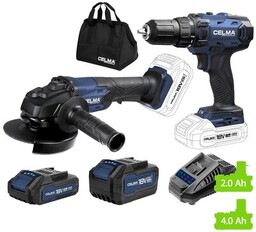 CELMA Professional Zestaw elektronarzędzi akumulatorowych PRAg-Li 125OBS +