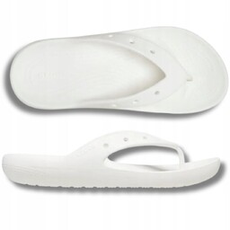 JAPONKI DAMSKIE KLAPKI CROCS CLASSIC FLIP BIAŁE ORYGINALNE