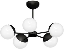 Milagro SFERA BLACK MLP8866 żyrandol metalowy czarny klosze