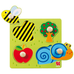 Drewniana układanka z uchwytami Na wsi Goula 53010