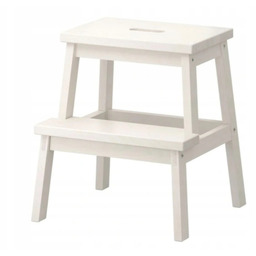Ikea Bekvam Taboret ze schodkiem biały 50 cm