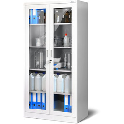 Szafa metalowa lekarska witryna: biała (606), medyczna, witryna