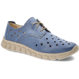 Wasak Niebieskie Półbuty Damskie Wygodne Obuwie