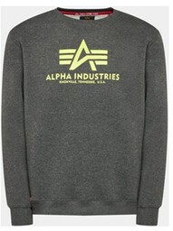 Alpha Industries Bluza Basic 178302 Szary Regular Fit