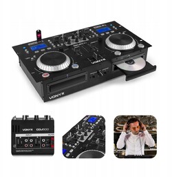 Odtwarzacz podwójny CD MP3 Usb Bt Mikser