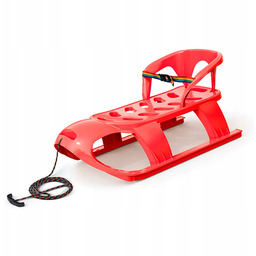 Sanki z oparciem Bezzy Seat czerwony ProsperPlast