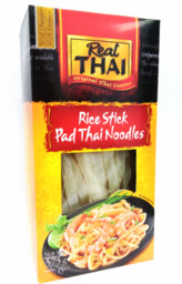 MAKARON RYŻOWY WSTĄŻKA 10MM 375G REAL THAI