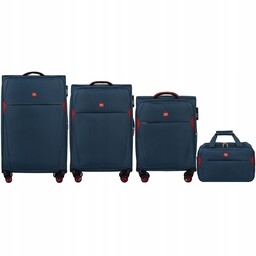 Zestaw 3 Walizek Podróżnych Z Poszerzeniem Torba L