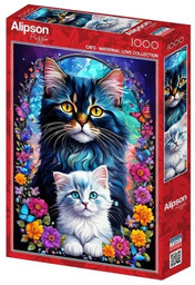 Puzzle 1000 Matczyna miłość - Koty - Alipson