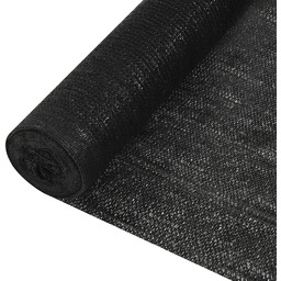 vidaXL Siatka cieniująca, czarna, 3,6x10 m, HDPE, 150