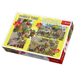Trefl, puzzle, Family Time Koszykówka, 77/111/222 el.
