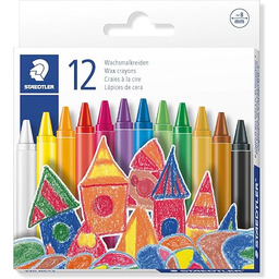 Staedtler Kredki Woskowe, Wielokolorowy, 12 Sztuk