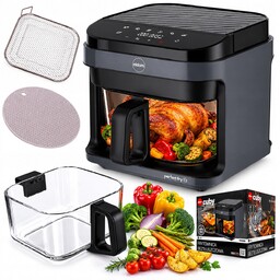 Frytkownica Beztłuszczowa FR500 Eldom Szklany pojemnik 5,5L 1200W