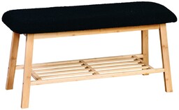 Kesper 58305 Ławka z tapicerowanym siedziskiembambusowym, 90 x