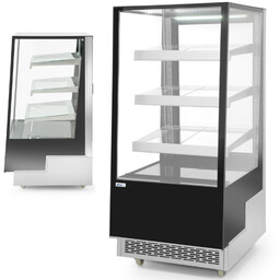 Witryna chłodnicza cukiernicza 3-półkowa jezdna LED 300L