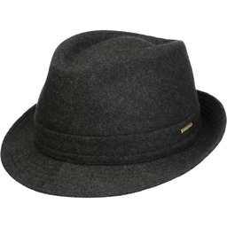 Kapelusz Wełniany Benavides Trilby by Stetson, antracytowy