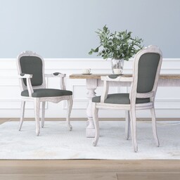 vidaXL Krzesła stołowe, 2 szt., ciemnoszare, 62x59,5x100,5 cm,