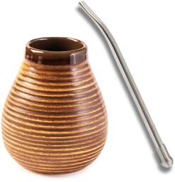 Zestaw do Yerba Mate Matero ceramiczne 330 ml