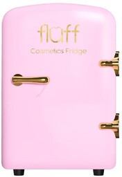 Cosmetics Fridge lodówka kosmetyczna ze złotym logo Różowa