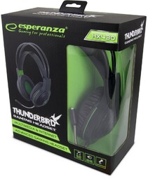 Esperanza Słuchawki z mikrofonem gaming thunderbird