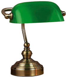 Markslöjd - Bankers Lampa Stołowa 25 cm Oxide/Green